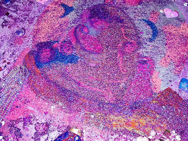 Detail of the hood of the Purple Volvo Art Car- Owned By Sandra Ramos- Commission ideas_046.jpg