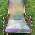 iridescent Swan Rocking Chair