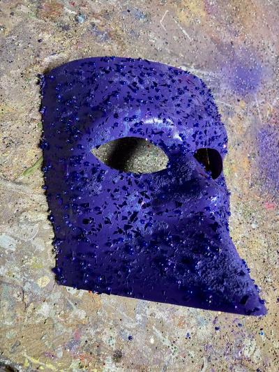 Purple Venetian mask