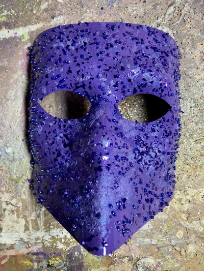 Purple Venetian mask