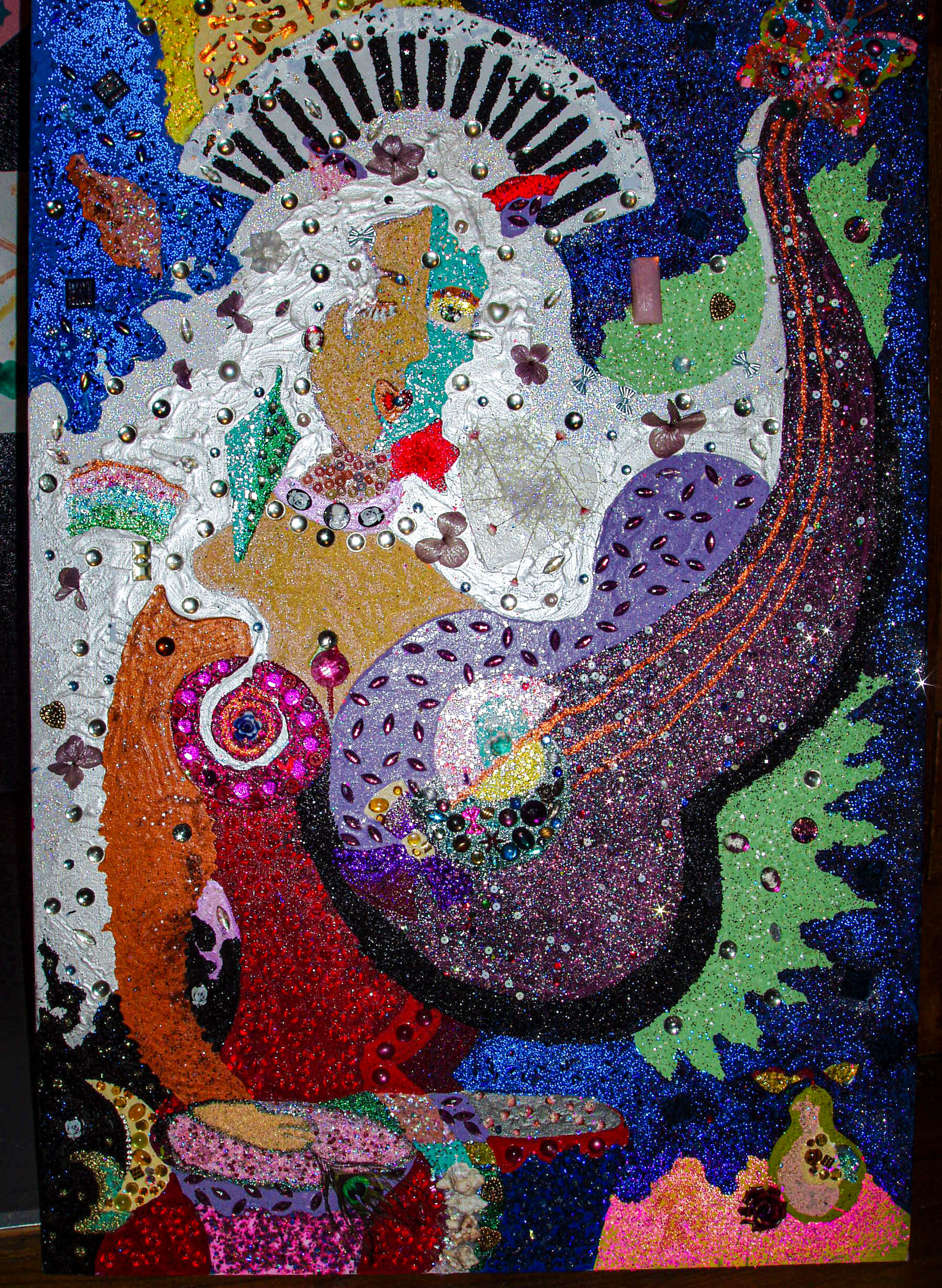 Janipurr/ protrait of a Jazz Musician using mixed media/Glizzaic