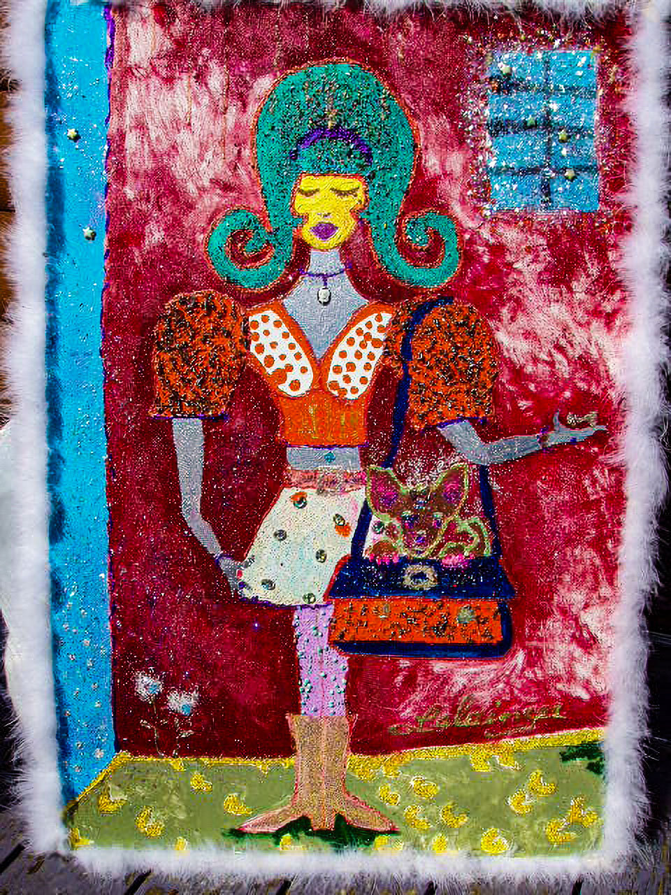 Girl With Puppy In Her Purse-Owned By Bianca Pisani